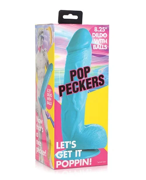 Pop Peckers 8.25 Inch Dildo with balls