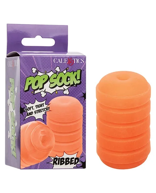 Pop Sock! Ribbed Masturbator – Orange