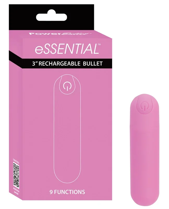 Power Bullet Essential Pink Vibrator With 9 Functions