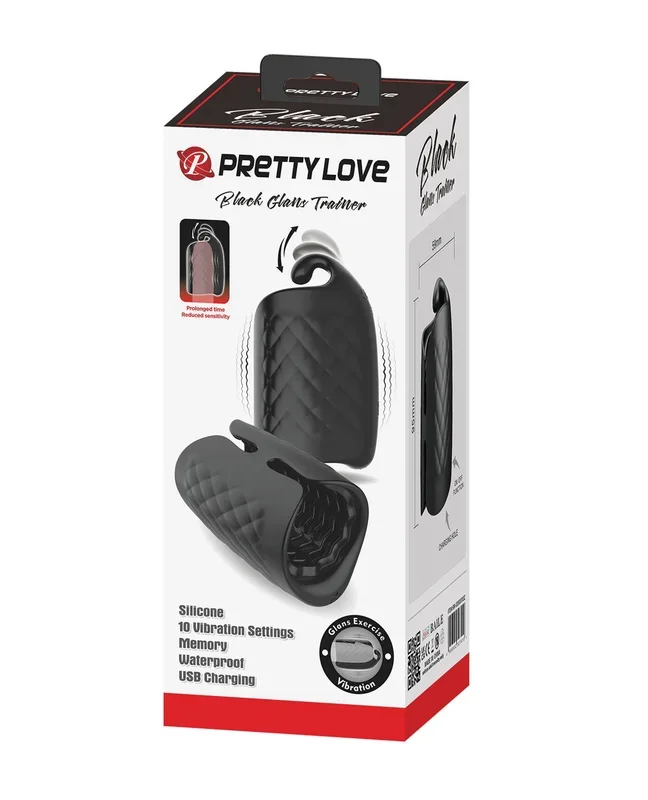 Pretty Love Black Glans Trainer Vibrating Toy