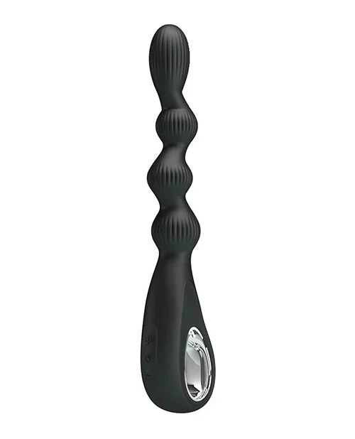 Pretty Love Federer Vibrating Beaded Anal Probe – Black