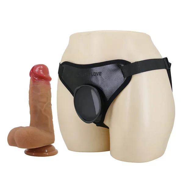 Pretty Love Fogg Suction Cup Strap-On Harness Briefs & 4.7″ Dildo