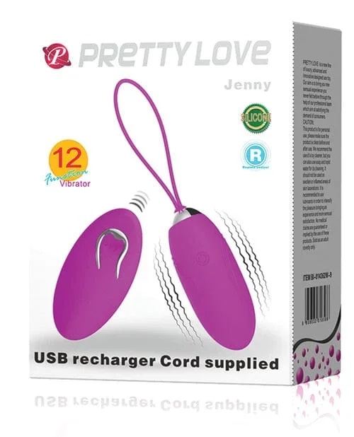 Pretty Love Jenny Remote Control Bullet – Fuchsia