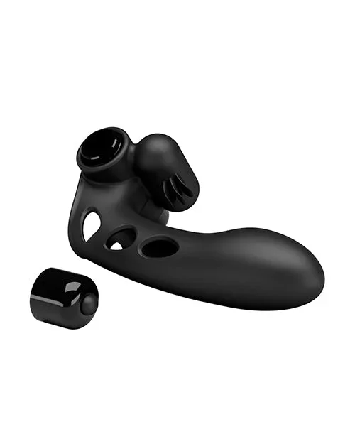 Pretty Love Orlando Honey Finger Sleeve Vibrator – Black