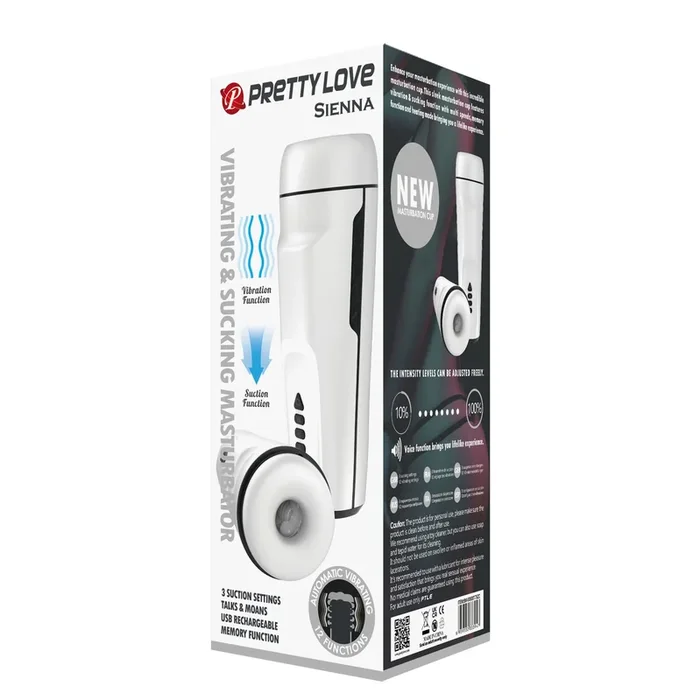 Pretty Love Sienna White Suction Stimulator for Intense Pleasure