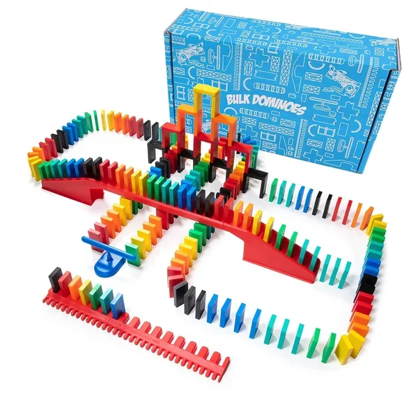 Pro Domino Kit Dominoes Set, Stem Steam Small Toys, Family Games For Kids,