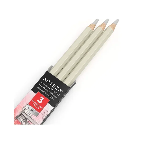 Professional Watercolor Pencils | Pack of 3 | Water-Soluble Pencils