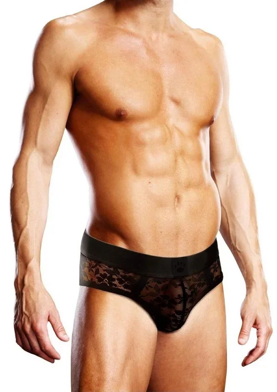 Prowler Black Lace Brief Sexy Sheer Men’s Underwear
