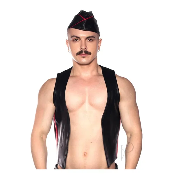 Prowler Red Waistcoat Stripe Blk/red Sm