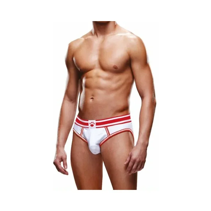 Prowler White/red Open Brief