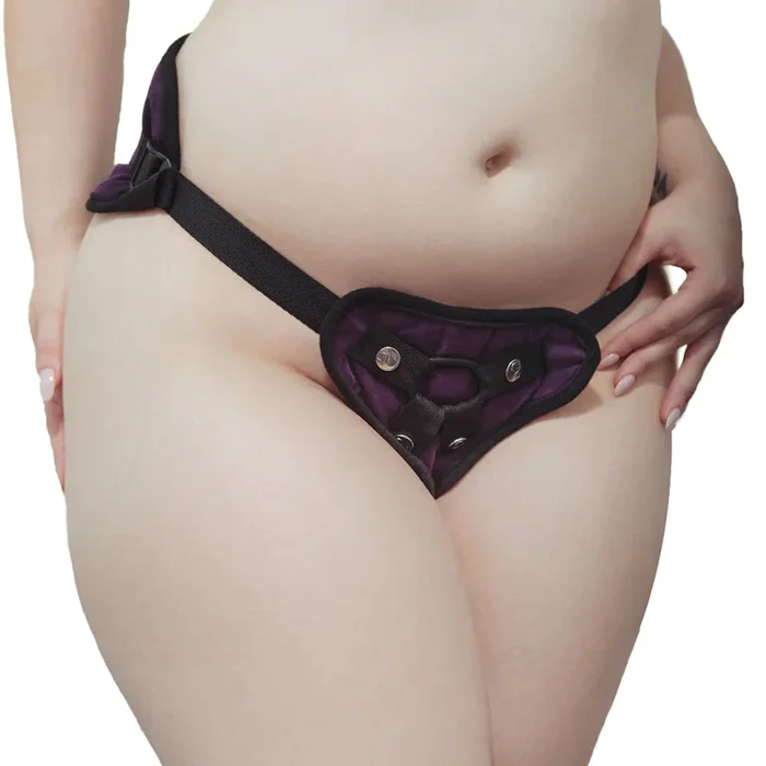Purple Strap-On Harness