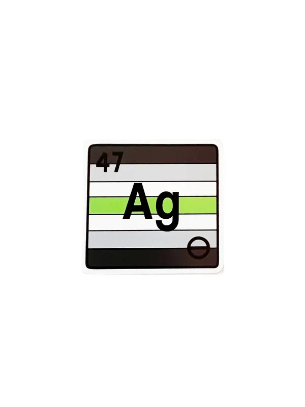 Queer Chemistry Agender Sticker
