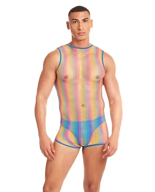 Rainbow Party Pride Star Mesh Singlet 2 pc Set – Rainbow