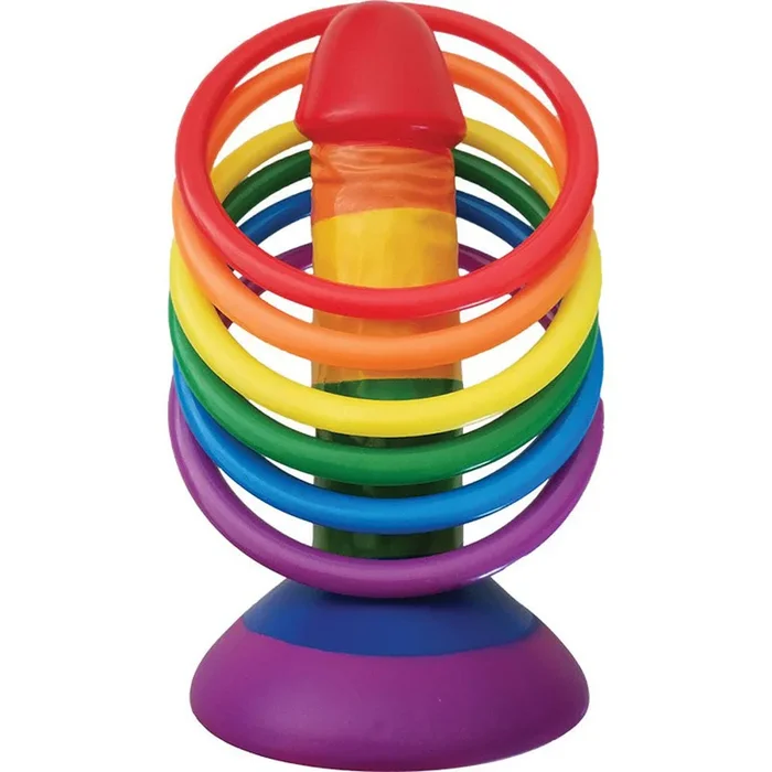 Rainbow Pecker Party Ring Toss Game Adult Erotic Party Toy