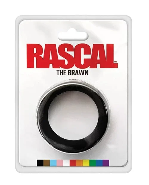 Rascal The Brawn Silicone Cock Ring – Black