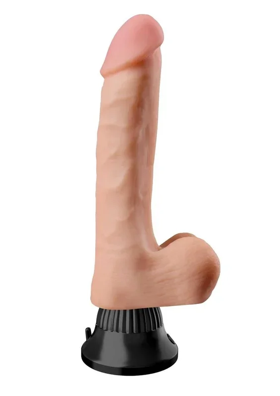 Real Feel Deluxe No. 1 Wallbanger Vibrating Dildo with Balls