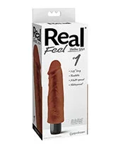 Real Feel No. 1 Long 7.5″ Vibrator with Lifelike Texture and Waterproof Design
