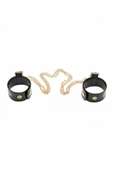 Regalia Chain Detail Cuffs – Black – One Size