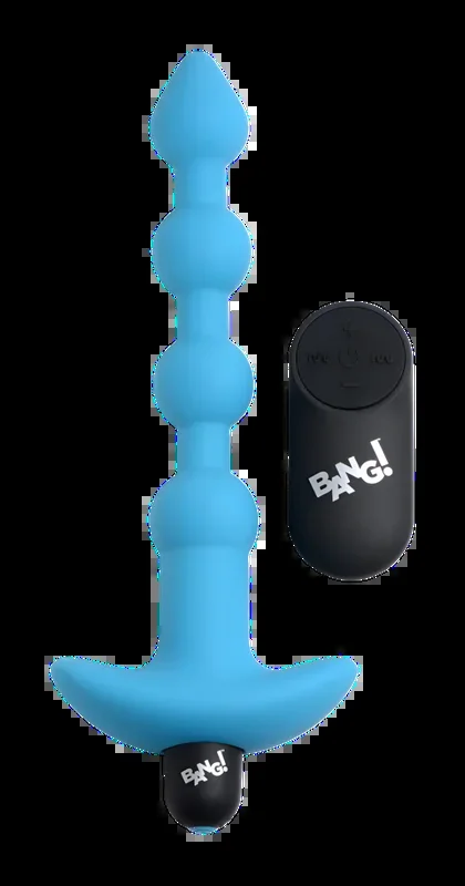 Remote Control Silicone Anal Beads Anal Vibrator – Blue