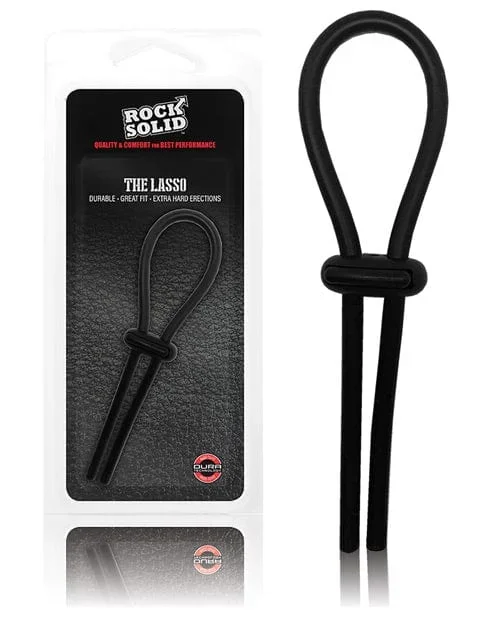 Rock Solid Lasso Cockring – Black