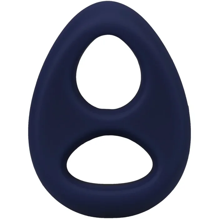 Rock Solid The Code Silicone Cock Ring With Bandana Navy Blue