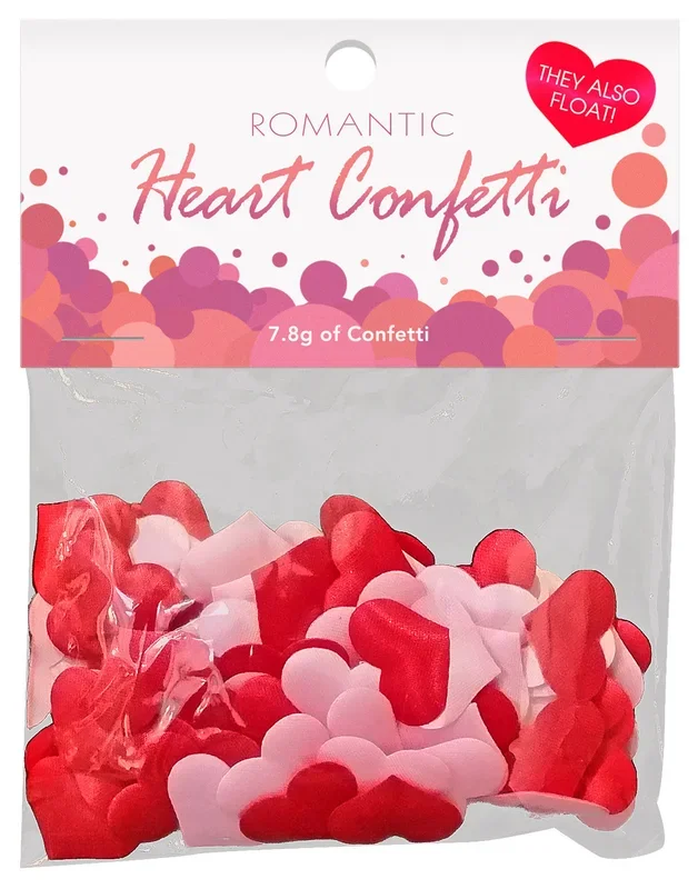 Romantic Heart Confetti for Adult Intimacy and Party Decor