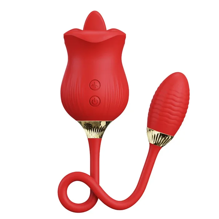 Rose Lip Tongue Licker With Vibrating Bullet