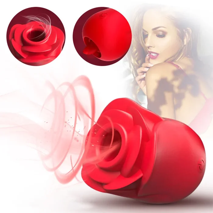 Rose Toy With Tongue Clitoral Vibrator