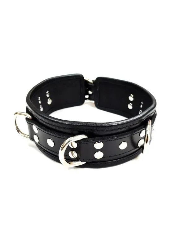 Rouge 5 D Ring Leather Collar