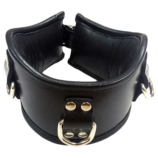 Rouge Leather 3 Ring Posture Collar