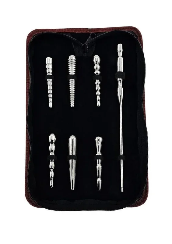 Rouge Stainless Steel Penis Plug Set with Handle