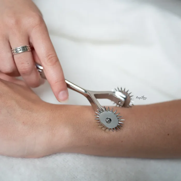 Rouge Stainless Steel Pinwheel, 2 Wheels Joined