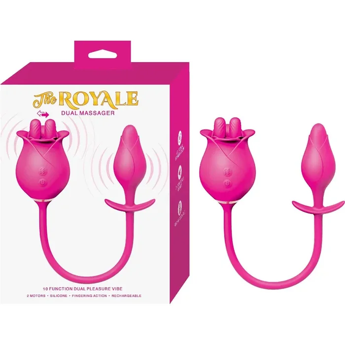 Royale Dual Adult Massager Vibrator Pink