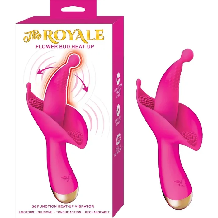 Royale Flower Bud Heat Up Pink Vibrating