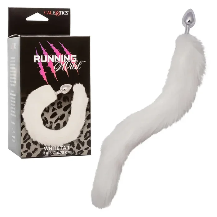 Running Wild Tail Anal Plug – White