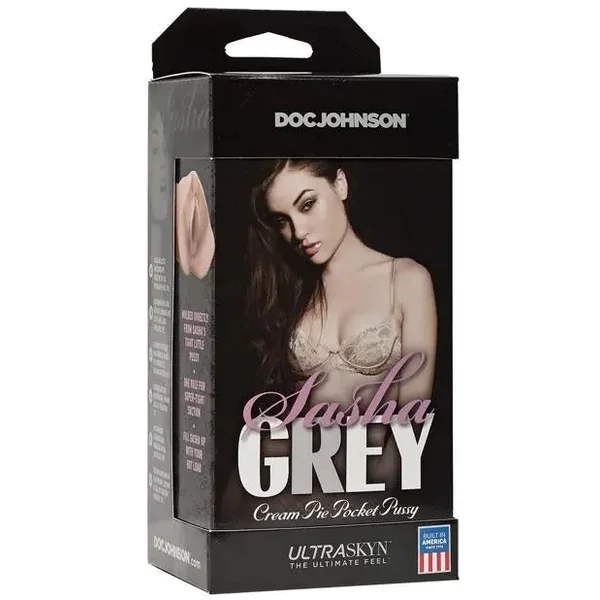 Sasha Grey Ultraskyn Cream Pie Pocket Pussy