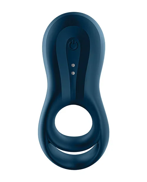 Satisfyer Epic Duo Ring Vibrator – Dark Blue