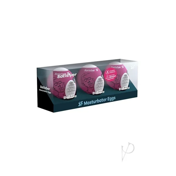 Satisfyer Masturbator Egg 3pk Bubble