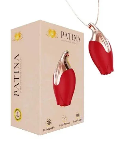 Savage Lingerie Patina Rose Necklace Red