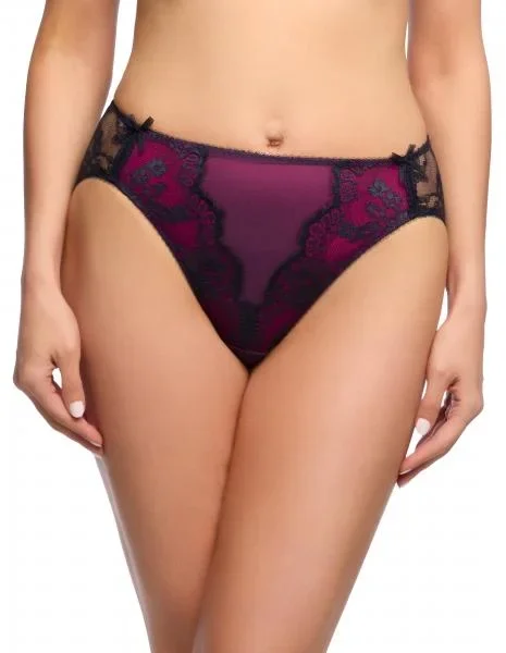 Savoir Faire Hi Cut Brief – Navy –