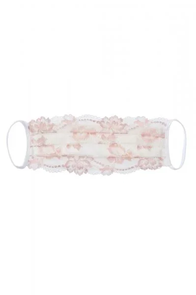 Savona Pleated Face Mask – Moon Ivory/Mandoria – One Size