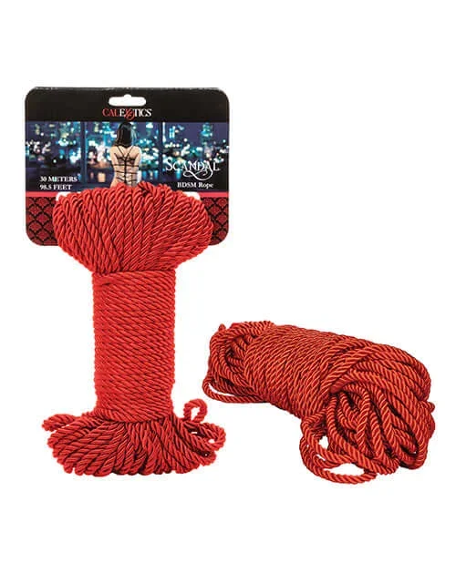 Scandal BDSM Rope 30 Meters Red