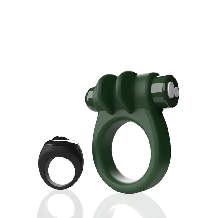 Screaming O Remote Controlled Switch Vibrating Ring Green – Dual-Purpose Deep Rumbling Vibrations