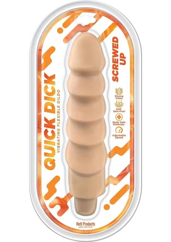 Screwed Up Quick Dick Vibrating Flex Dildo