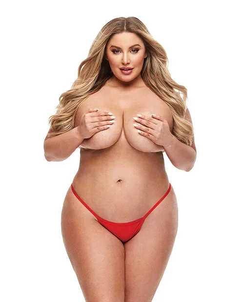 Secrets Microfiber G-String & Panty Vibe – Red QN