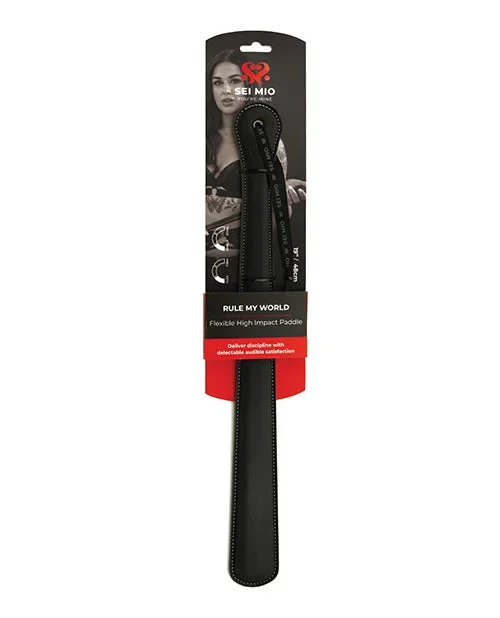Sei Mio Rule My World Flexible High Impact Paddle – Black