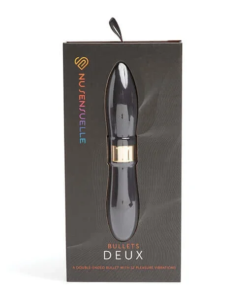 Sensuelle Double Ended Deux Bullet Vibrator in Black: A Dual Sensation Experience