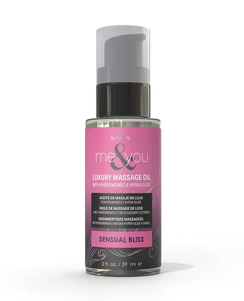 Sensuva Me & You Massage Oil – 2 oz Sensual Bliss