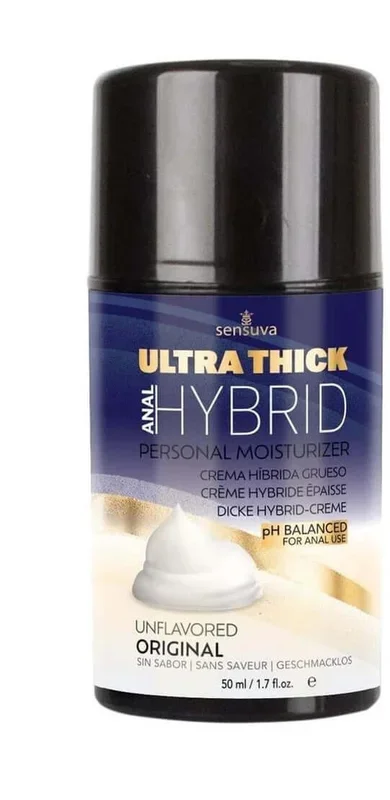 Sensuva Ultra-Thick Hybrid Personal Moisturizer 1.7 FL OZ – pH Balanced for Anal Use