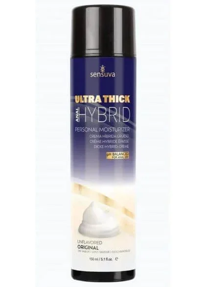 Sensuva Ultra-Thick Hybrid Personal Moisturizer 5.1 FL OZ – Silicone & Water-Based Hybrid Lubricant
